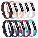 AK Replacement Bands Compatible with Fitbit Alta Bands/Fitbit Alta HR Bands (10 PACK), Replacement Bands for Fitbit Alta/Alta HR (10 pcs-b,small)