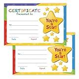 Antgiftshop 50-Pcs Certificate of Awards Certificates for Back to School Classroom Students Supplies, Motivational Good Behavior Cards,Trend Enterprises Certificate of Award,Classics Certificates
