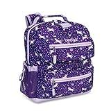 Bentgo Kids Backpack - Lightweight 14” Backpack in Fun Prints for School, Travel, & Daycare, Ideal for Ages 4+, Roomy Interior, Durable & Water-Resistant Fabric, & Loop for Lunch Bag (Unicorn)