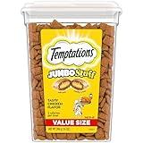 Temptations Jumbo Stuff Crunchy and Soft Cat Treats, Tasty Chicken Flavor, 14 oz. Tub