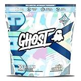 GHOST Glow Sticks: Beauty and Detox Supplement - 30 On-The-Go Stick Packs, Pina Colada - Hyaluronic Acid, Biotin & L-Theanine for Skin-Boosting Support – Sugar Free, Gluten Free