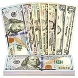 Neofield 105-Piece Fake Money Prop Money Play Money Set for Movie Props, Photography, Educational Play, Magic Tricks.
