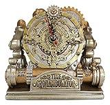 Ebros Gift Steampunk Chronambulator Time Warp Machine with Painted Clockwork and Gearwork Decorative Desktop Table Clock Figurine Futuristic Office Study Library Clocks Victorian Science Fiction