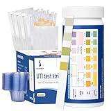 4-in-1 UTI Test Strips, 50ct Full Panel Urinary Tract Infection Test Kit at Home for Women Men Kids, Urinalysis Leukocytes, Nitrites, PH, Protein Urine Strip for UTI and Bladder, 50 Strips 50 Cups