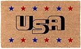 COCO MATS 'N MORE American Pride Door Mat - Celebrate Your Love for The USA on Independence Day (18Lx30W) Durable Entry Mat Uses Natural Coir to Scrape Dirtiest Shoes | 4th of July Doormats