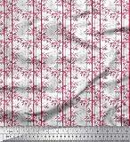 Soimoi Cotton Jersey Pink Fabric - by The Yard - 58 Inch Wide - Natural and Sustainable Designs for Home and Fashion Printed Fabric