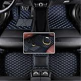 SARAHS Customized Artificial Leather Car Floor Mats - Waterproof, Anti-Slip, Suitable for Cars, SUVs, Trucks - Protect Your Vehicle's Interior from Dirt and Debris (Black 3)