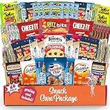 Snack Box Variety Pack (40 Count) Candy Gift Basket - College Student Care Package, Prime Food Arrangement Chips, Cookies, Bar's - Easter, Birthday Treat for Women, Men, Adults, Teens, Kids