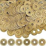 Boao 100 Pieces Chinese Coins Chinese New Year Feng Shui Coins I-Ching Ornament for Wealth and Good Luck (0.8 Inch)