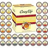 Cozy Up Iced Sweet Fruit Black Tea K-Cup Variety Pack, 36 Count - Compatible with Keurig Brewers, Includes Lemon, Tropical, Berry, Passion Fruit, Apple & Peach Flavors - Single Serve Pods for Brew Over Ice