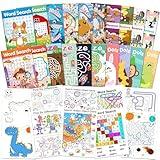 Elfew 20Pack Small Activity Books for Kids Age 4-8,8-12,Kid Party Favor Gift,Brain Game for Kids Over 280 Different Games fit Classroom Activities,Birthday Goodie Bag Stuffers