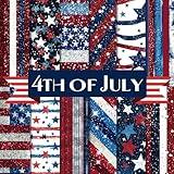 4th of July Scrapbook Paper Craft Pad: 12 Independence Day Designs, 24 Double-Side Sheets Printed on 8.5"x8.5" Size Paper With Premium Color. Great ... Cardstock, Gift Wrapping, Decoupage, DIY Etc