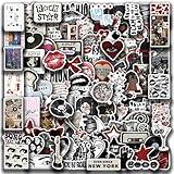 100Pcs Aesthetic Downtown Girls Stickers Pack Cool Trendy Y2K Stickers for Water Bottle Funny Waterproof Sticker for Teens Adults Vinyl Decals for Laptop Skateboard Party Supplies(Downtown100)