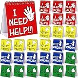28PCS I Need Help Mini Flip Chart Signs Classroom Teacher Supplies Self Assessment Cards Behavior Management Education Tools for Kids Teachers