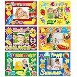 30 Pcs Summer Craft Kits for Preschool Kids First Day of School DIY Paper Picture Frame Craft Art Craft Kindergarten Home Classroom Indoor Activities Game Summer Party Favor Decor