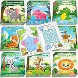 24Pcs Safari Animals Mini Activity Books for Kids Jungle Safari Animals Coloring Books Bulk Lion Elephant Tiger Art Drawing Book for Party Favors Birthday Gifts Goodie Bag Fillers Classroom Supplies
