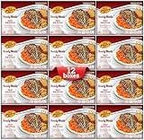KJ Poultry Kosher Ready Meals - Beef Rib Steak & Kugel, MRE Meat Meals Ready to Eat, Shabbos Food (12 Pack) Prepared Entree Fully Cooked, Shelf Stable Microwave Dinner Travel Military Camping Survival