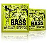 Ernie Ball 2832 Regular Slinky Round Wound Bass Strings 2 Pack
