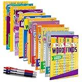12-Pack 1000+ Large WordSearch Puzzle Books for Adults, Aging Seniors Brain Stimulation Giant Print Words Activity Books (Variety Pack Bulk), Paperback - 8x10
