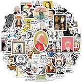 YTSQLER 200 PCS Funny History Meme Stickers, Vinyl Historical Figure Stickers for Water Bottle Laptop, Waterproof Humor Meme Decals for History Buffs Adults Teachers