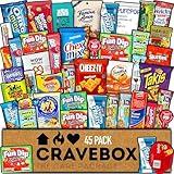CRAVEBOX Gift Snack Box (45 Count) Variety Pack Care Package