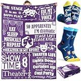 HunnmingRe Theater Lovers Gifts for Girls Women Men Musical Theater Drama Gifts for Actors Broadway Favors 50" x 60"