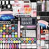Morovan Acrylic Nail Kit with Everything: Beginners Professional Nail Kit Set for Starter Acrylic Nail with Drill Nail Christmas