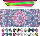 French KOKO Large Mouse Pad, Desk Mat, Keyboard Pad, Desktop Home Office School Essentials College Cute Decor Big Extended Laptop Protector Computer Accessories Pretty Mousepad Women Girls XL