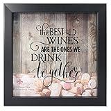 Lawrence Frames 164010 Black 10x10 Shadow Box Wine Cork Holder