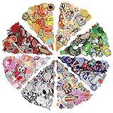 NICEVINYL Embroidered Iron-on Patches Applique: 72Pcs Random Assorted Decorative Patches Iron on/Sew on for Clothing Accessories
