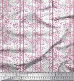 Soimoi Moss Georgette Brown Fabric - by The Yard - 42 Inch Wide - Natural and Sustainable Designs for Home and Fashion Printed Fabric