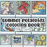 Summer Polaroids Coloring Book: Aesthetic simple minimalist coloring book for adults (Minimalist Coloring Books)