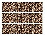 Dark Leopard Edible Icing Image Cake Border Strips Decoration Frosting Sheet Strips