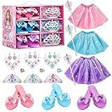 ShyLizard Princess Dress Up Sets for Girls 4-6, Costumes Set with Princess Dresses, Shoes and Accessories, Kids' Dress Up Play Toy for 3 4 5 6 Year old Toddler Girl Birthday Gift