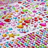 Gem Stickers, 1510pcs Rhinestone Stickers for Crafts, Self Adhesive Jewel Stickers, Acrylic Bling Gems Jewels Stickers for Crafts, Stick on Gems for DIY, Crafts, Craft Supplies for Kids