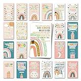 60 Prayer Cards Mini Scripture Cards with Assorted Bible Verses for Children’s Bible Studies, Encouragement Cards for Kids Child, Inspirational Religious Christian Gifts for Family Children (JRM068)