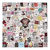 128Pcs True Crime Stickers Pack, Aesthetic Vinyl Waterproof Sticker Decals for Water Bottle,Laptop,Phone,Skateboard,Scrapbooking,Bumper Choice for Kids Teens Adults Fans for Party Supply