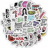 BulbaCraft 100Pcs Punk Stickers, Punk Rock Stickers, Rock Gifts, Music Accessories, Rebellious Merch, Sound Decals, Music Party Supplies, Gifts for Women & Men