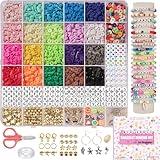 Mio Angle Bracelet Making Kit for Beginner 5000Pcs Preppy Polymer Friendship Bracelet Making with Charms Kit for Jewelry Making DIY Arts and Crafts Birthday Gifts Toys for Kids Age 6-13