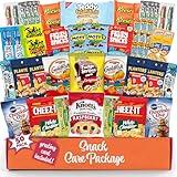 Snack Box Variety Pack (50 Count) Candy Gift Basket-College Student Care Package, Prime Food Arrangement Chips, Cookies, Bar's - Ultimate Birthday Treat for Women, Men, Adults, Teens, Kids