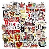 Communist Party Stickers Communism Socialism Proletariat Soviet Stalin USSR CCCP Decal for Bottle