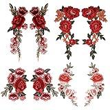 Coopay 8 Pieces Multifarious Embroidery Lace Flower Applique Sew On Patches DIY Collar Bust Dress Bag Shoes