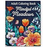 RYVE Coloring Book for Adults Relaxation - Beautiful Designs to Promote Mindfulness & Relaxation - Adult Coloring Book for Women & Men, Anxiety and Stress Relief Gifts for Women, Flower Designs