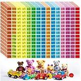 2250 Pcs Garage Sale Stickers, Yard Sale Price Stickers, Price Tag Labels Stickers for Yard Sale Supplies, Garage Sale Supplies, 1/2" X 3/4" Removable Pricing Labels