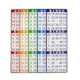 Yuanhe Bingo Paper Game Cards - 3 Cards - 100 Sheets in Mixed Colors