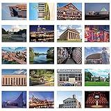 xtvinvm US City Nashville Tennessee Travel Postcards from Around the World Vintage Postcard Pack for Mailing Business Christmas Holiday Birthday Postcards with Mailing Side Set of 20