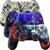 Skin for Ps4 Controller, 3pcs Whole Body Vinyl Decal Cover Sticker for PlayStation 4 Controller (PS4 Controller #2)