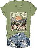 Protect National Parks Shirt Retro Floral Nature Conservation T-Shirt National Parks T Shirts