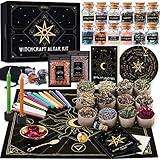 Wyspell Large Witchcraft Kit 65 PCS - Witch Altar Spell Set - Wiccan Supplies and Tools - Witch Set for Beginners Witchcraft Supplies Kit (Herbs Type 2)