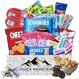 Snack Mountain Care Package 25 Count, Movie Night Basket Set, Snack Package for Teens & Adults, Candy Basket, Birthday Snack Box, Game Night Snacks, College Students Finals Week Gifts, Snack Sized Candy